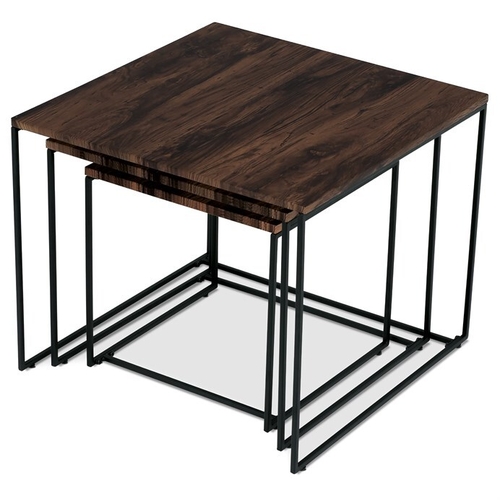 Konferenční stolek 60x60x51cm, mdf, ořech, AF-3008 WAL