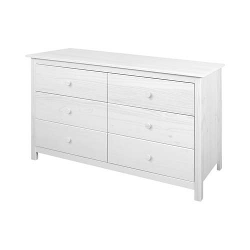 Komoda 6 zásuvek TORINO bílá