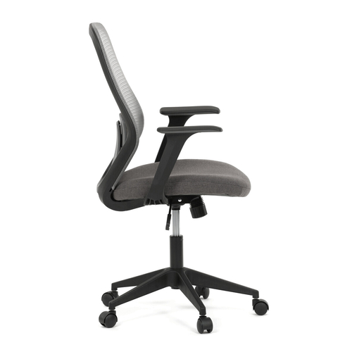 Kancelářská židle, houpací mechanismus, šedá síťovina, KA-V3149 GREY