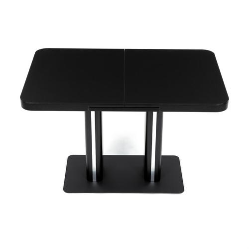 Jídelní stůl rozkládací 120-160x80 cm, mdf, černá, HT-D1926 BK