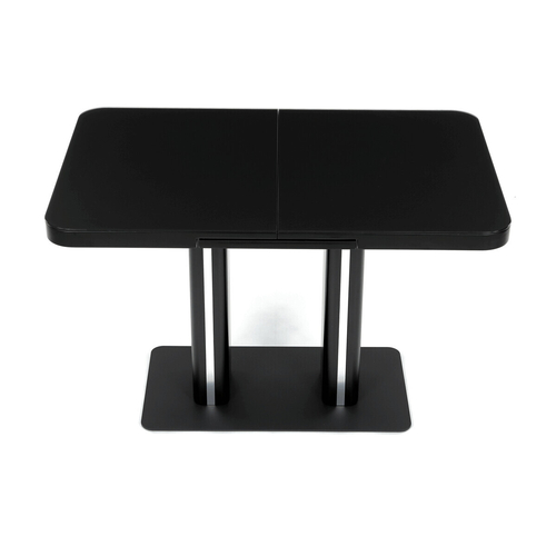 Jídelní stůl rozkládací 120-160x80 cm, mdf, černá, HT-D1926 BK