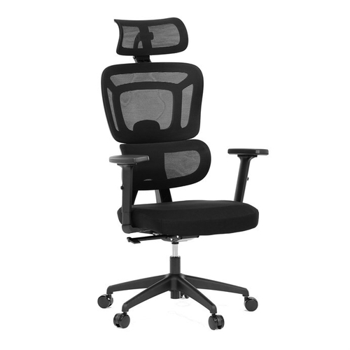 Kancelářská židle, synchronní mechanismus, černá síťovina, KA-Y358 BK