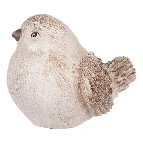 Ptáček - figurka z polyresinu, zimní motiv