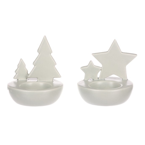 Svícen porcelánový - na čajovou svíčku, mix 3 druhů, cena za 1 ks