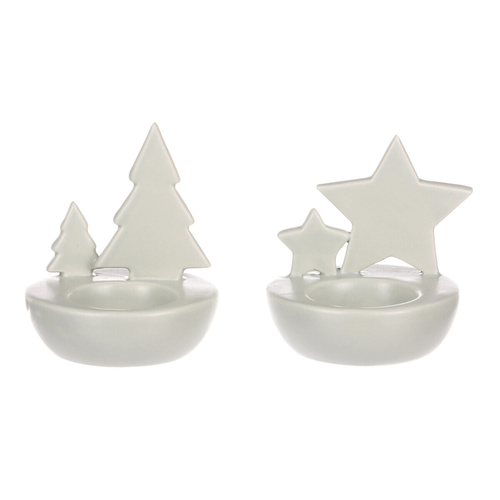 Svícen porcelánový - na čajovou svíčku, mix 3 druhů, cena za 1 ks