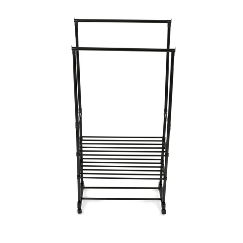 Stojan na šaty, kov, černá, GD-166 BK