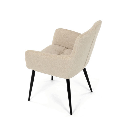 Jídelní židle, béžová, látka, DCH-P3146 CRM2