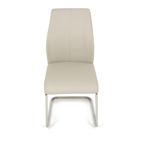 Jídelní židle, krémová, ekokůže, DCL-D1277 CRM