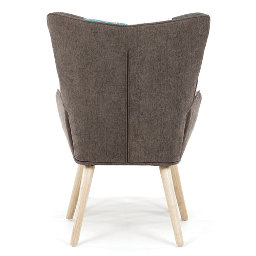 Relaxační křeslo, vícebarevná, látka, AK-305B PW2