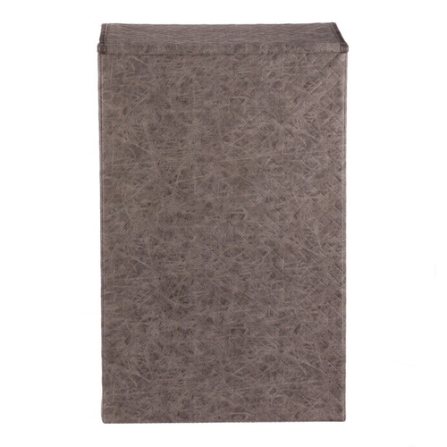 Koš prádelní - látkový s víkem, šedá barva