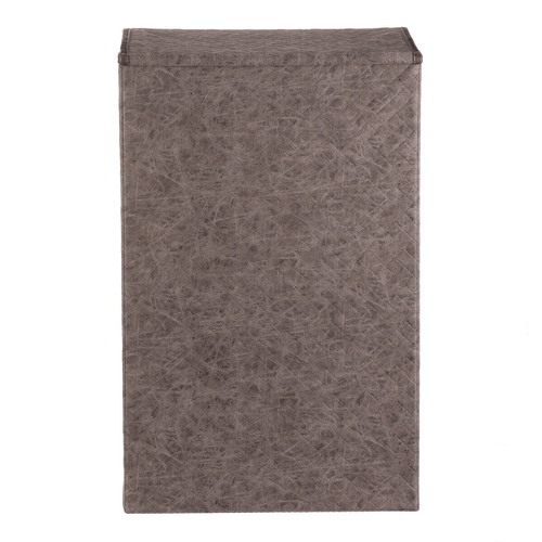 Koš prádelní - látkový s víkem, šedá barva