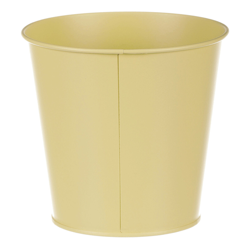 Obal kovový - motiv ptáčka, barva žlutá