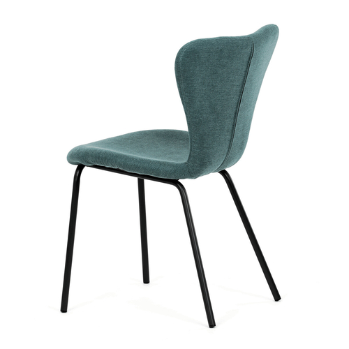 Jídelní židle, modrá, látka, CT-S8010 BLUE2