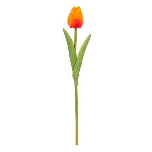 Tulipán pěnový - umělý řezaný, barva oranžová