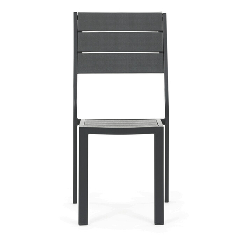 Zahradní sestava 156x78x74cm, polywood, šedá, AZS-B1656 GREY