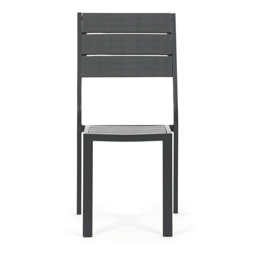 Zahradní sestava 156x78x74cm, polywood, šedá, AZS-B1656 GREY