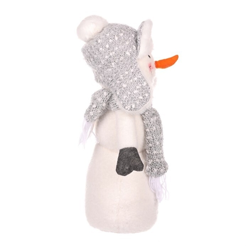 Sněhulák - látková figurka, hvězdičky s LED osvětlením