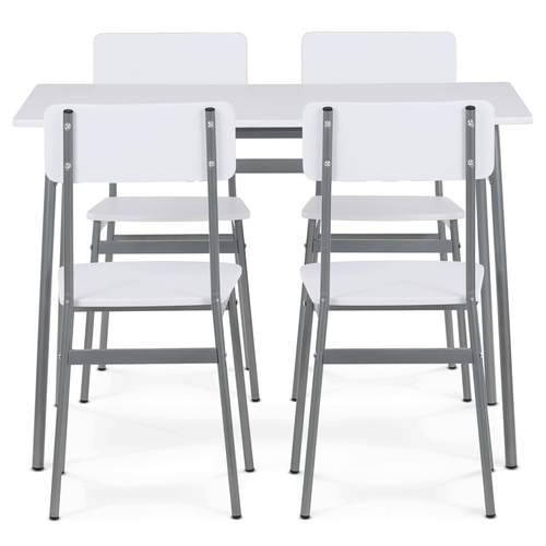 Jídelní set s 4 židlemi, 110x70x76cm, mdf AUT-O2156 WT