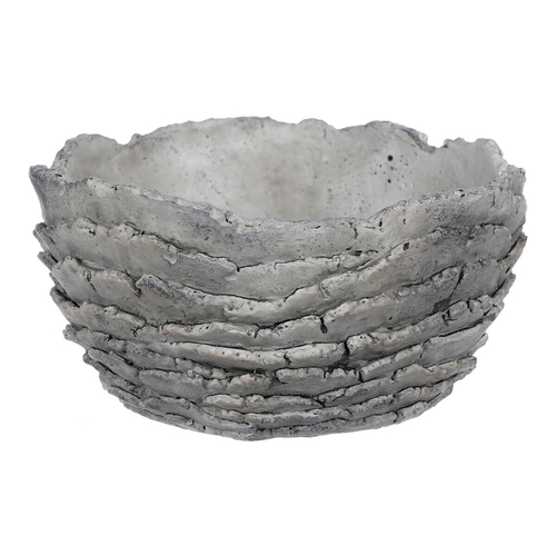 Obal betonový - imitace zkamenělé kůry, barva šedá