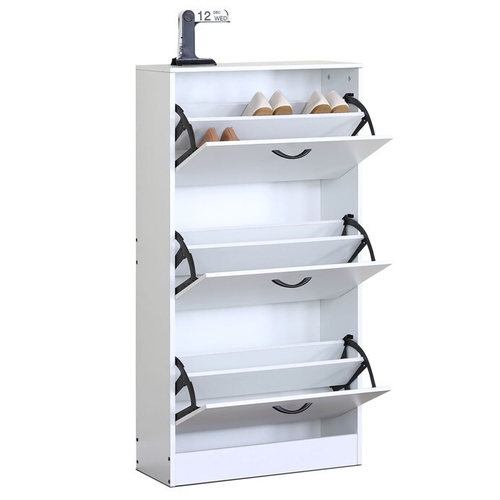 Botník, mdf, bílá, ABO-G1016 WT