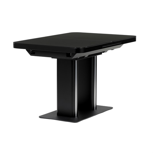 Jídelní stůl rozkládací 120-160x80 cm, mdf, černá, HT-D1926 BK