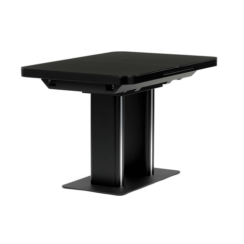 Jídelní stůl rozkládací 120-160x80 cm, mdf, černá, HT-D1926 BK