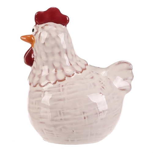 Slepička - keramická figurka, vel. M, barva bílá