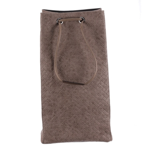 Koš prádelní - látkový, stahovací, hnědá barva