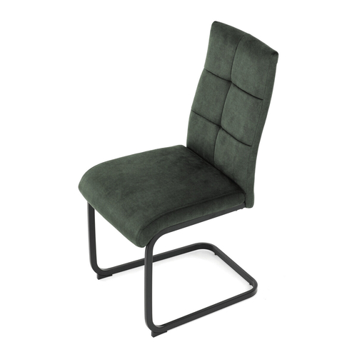 Jídelní židle, zelená, samet vintage, DCL-D1275 GRN4