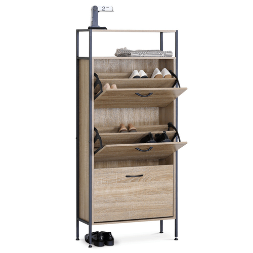 Botník, mdf, hnědá, ABO-G1009 OAK