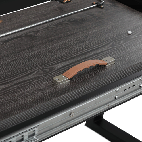 Jídelní stůl rozkládací 160-240x90 cm, lamino, šedý dub, HT-R5624 GREY