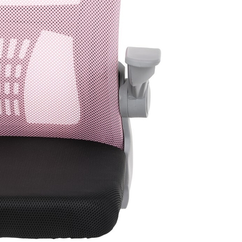 Dětská židle, výškově nastavitelná, růžová síťovina, KA-K2008 PINK