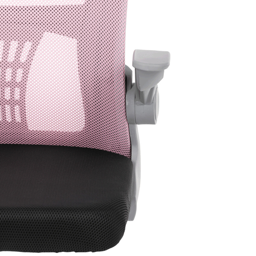 Dětská židle, výškově nastavitelná, růžová síťovina, KA-K2008 PINK