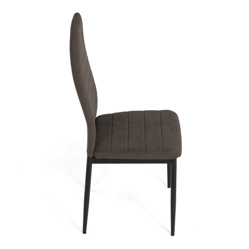 Jídelní židle, hnědá, látka, DCL-V5031 BR2
