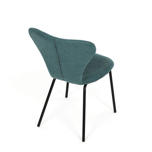 Jídelní židle, modrá, látka, CT-S8010 BLUE2