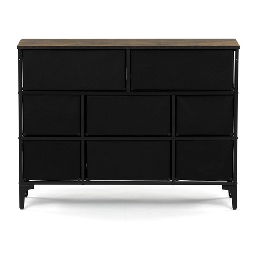 Komoda 103x30x78cm, mdf, vícebarevná, AUK-W2104 BK