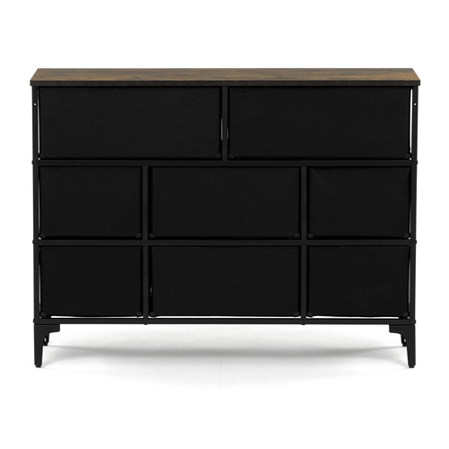 Komoda 103x30x78cm, mdf, vícebarevná, AUK-W2104 BK