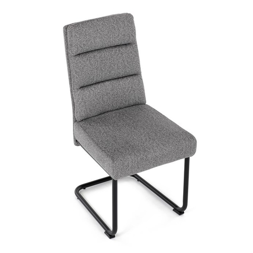 Jídelní židle, šedá, látka, DCL-P3107 SIL2