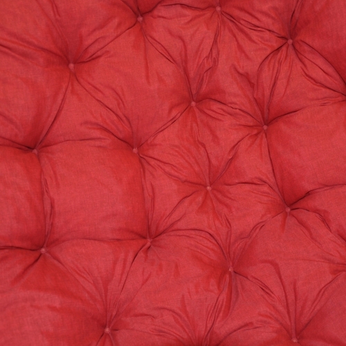 Polstr deluxe na křeslo papasan 110 cm - vínový melír