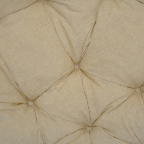 Polstr deluxe na křeslo papasan 110 cm - světle béžový melír