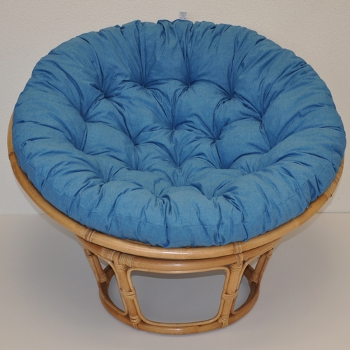 Polstr deluxe na křeslo papasan 100 cm - látka tyrkysový melír