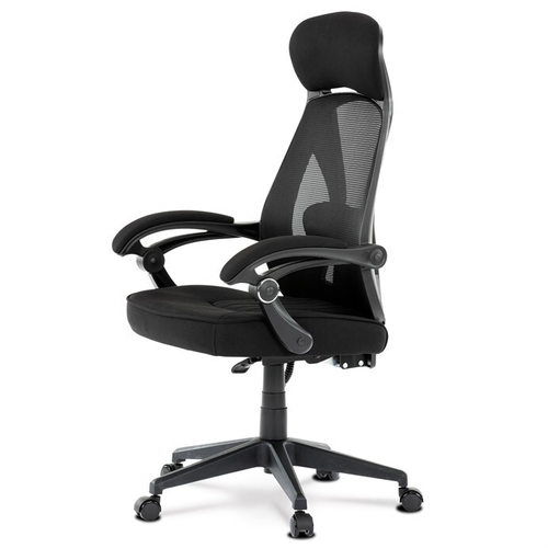 Kancelářská židle, houpací mechanismus, černá síťovina, KA-Y309 BK