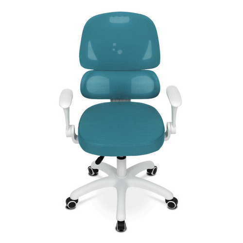 Dětská židle, výškově nastavitelná, modrá síťovina, KA-K1063 BLUE