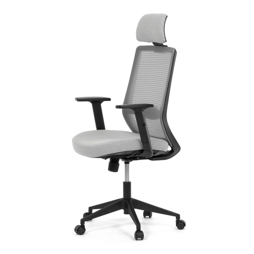 Kancelářská židle, synchronní mechanismus, šedá síťovina, KA-V3329 GREY