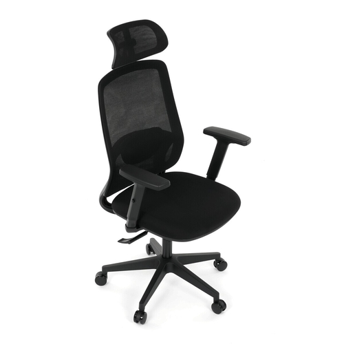 Kancelářská židle, synchronní mechanismus, černá síťovina, KA-S2176 BK