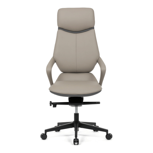 Kancelářské křeslo, houpací mechanismus, šedá ekokůže, KA-T8426 GREY