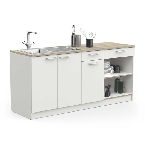 Kuchyňská linka COOKING dub/bílá