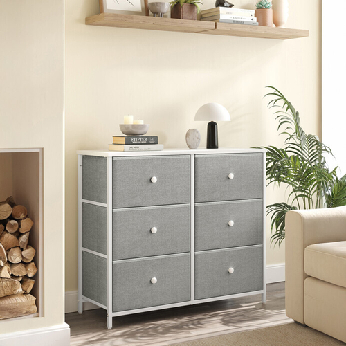 Komoda 80x30x71cm, kov, šedá, AUK-E1032 GREY