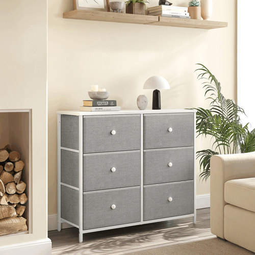 Komoda 80x30x71cm, kov, šedá, AUK-E1032 GREY
