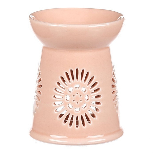 Aromalampa s motivem sedmikrásky, meruňková barva, porcelán